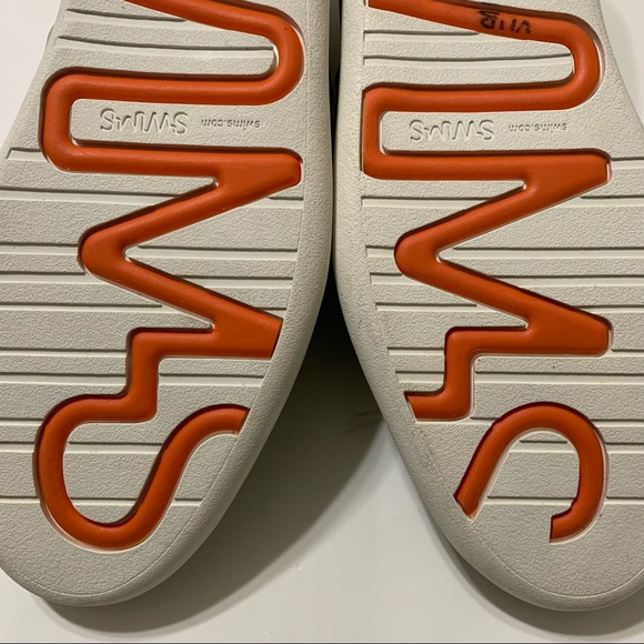 SWIMS Mens Luca Stone Toe Lace Up Low Top Sneakers Shoe Size 9 runs Big = To 10 - Picture 11 of 12